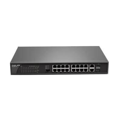 China Hot Selling 370W 10/100/1000 Mbps Power Supply Network Switch VLAN Ruijie Support 24 Port 24 Port Support Poe IP Camera Port 2 Years for sale