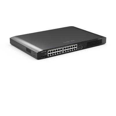 China Ruijie 1000Mps 24 Ports RG-ES126G-P Network Switch 56 POE + 2 Gbps for sale