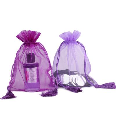 China Gift Organza Candy Bags Custom Logo Wedding Colorful Gift Packaging Bag for sale