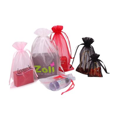 China Best Quality Gift Favor Organza Drawstring Pouch Packaging For Wedding Crafts Jewelry Cosmetic Bags for sale