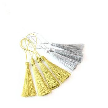 China 2019 cheap custom slik gold mobile phone China suppliers factory outlet tassel decorated for bags for sale