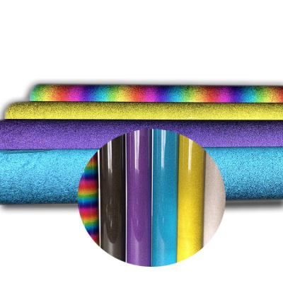 China Yanyan Washable Iron On Vinyl Glitter Vinyl PVA Heat Transfer Film Vinyl Reflective Textil Heat Transfers For T Shirts for sale