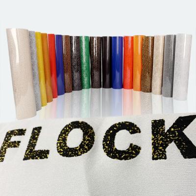 China 3D Effect HTV Vynil Yanyan Glitter Pattern Cable vinilo 3D Flock Heat Transfer Rolls Vinyl For Textiles for sale