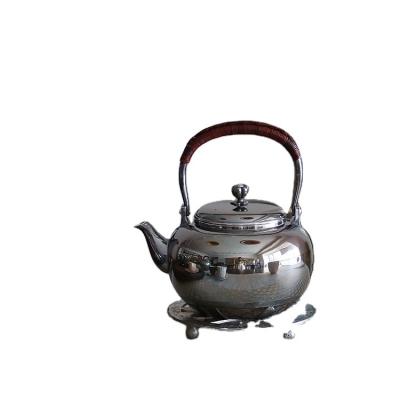 China Sustainable Qualities New Product Chinese Wholesale Pure Handmade Silver Kettle for sale