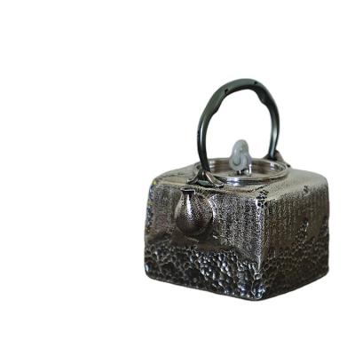 China Pure Handmade Wholesale Hot Viable Silver Tea Kettle for sale