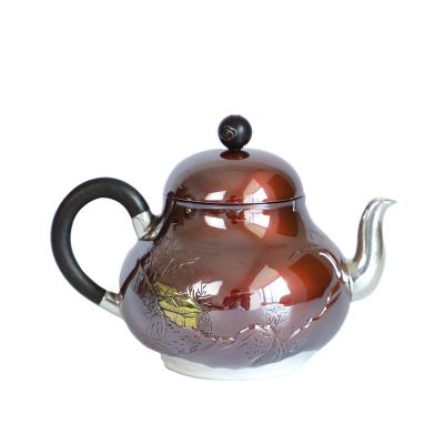 China Viable Wholesale Handmade Silver Turkey 999 Silver Teapot for sale