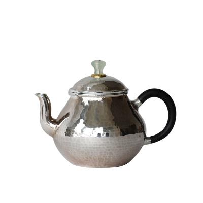 China Sustainable Handmade Silver Made 9999 Top Fashion Brewing Teapot for sale