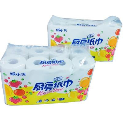 China Excellent Absorbent 11 Capacity Kitchen Roll Paper Rolls Kitchen Tissue Paper Towel Stocked Absorbent Fast Delivery for sale