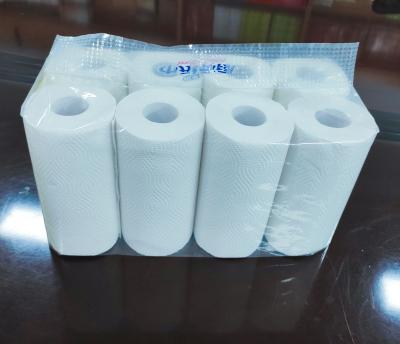 China 6 Rolls/Packs Customized Wood Pulp Kitchen Towel Absorbent Tissue Tissue Paper for sale