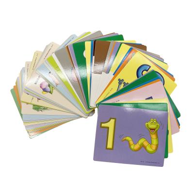 China Factory Customized Cheap Children Learning Card Printing Kids Educational Learning Card Playing Game Cards Flash Card for sale