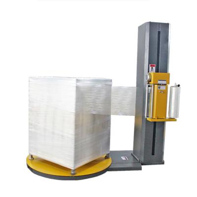 China Automatic Commodity Pallet Stretch Wrapping Pallet Wrapper With Clamp Clipped Easy Access Forklift for sale