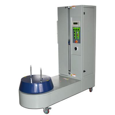 China (250-1200)*(200-400)*(250-1200)mm Airport Luggage Wrapping Machine Small PE Rigid Wrap Equipment Frequency Adjustable for sale