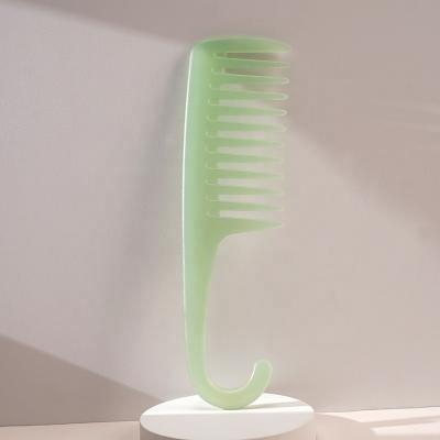 China For home use custom plastic hair comb wide hook tooth detangling wide comb for sale