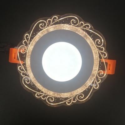 China New modern aluminum ceiling flat led panel height round light thin frameless led red light panel light for sale