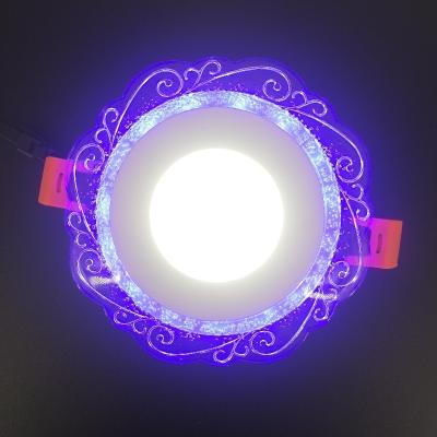 China Long Lifespan LED Light Panel Ultra Thin Ceiling Rohs Customized Dual Color Lighting IP40 3+3W 6+3W 12+4W 18+6W Led Panel Light Round for sale