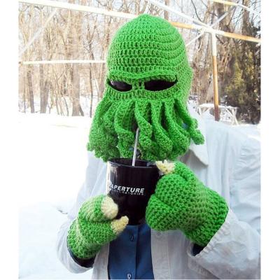 China Custom Handmade Designer COMMON Ski Maks Octopus Face Ski Mask Warm Ski Cap Halloween Party Hats for sale