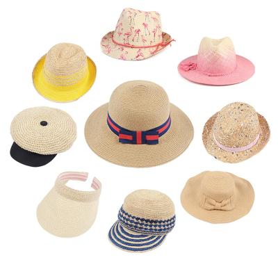 China Wholesale Custom Women and Kids Straw Hat Women Straw Hats Versatile Character TOROS Men Embroidered for sale