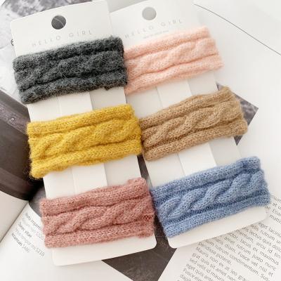 China Fashion new knitted wool cuts cute girl hair accessories women cut hair accessories women korean hair clip for sale