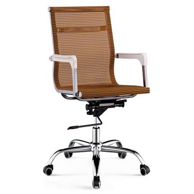 China Elastic Band Office Furniture Modern Design Waist Swivel Chair Adjustable Middle Back Elastic Band Office Chair for sale