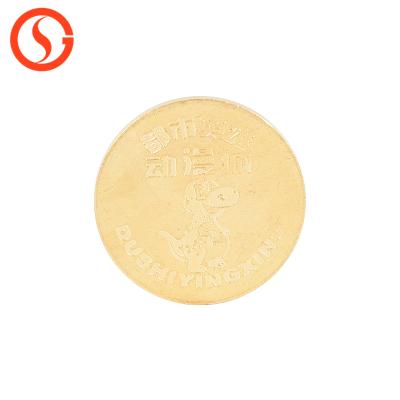 China Bimetal Fish Coin Game Machine Arcade Brass Brass Material Coin Operated Zinc Alloy/Steel Composite Machine Material 26mm Diameter for sale