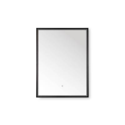 China Bright 2021 New Arrival Framed Touch Switch Single Head Smart Bathroom Mirror With Front Lighting for sale