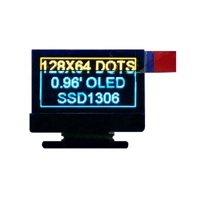 China 0.96 Inch OLED Display 0.96 Bule &Yellow OLED Screen 128x64 With Parallel/12C/SPI 0.96 Interface for sale