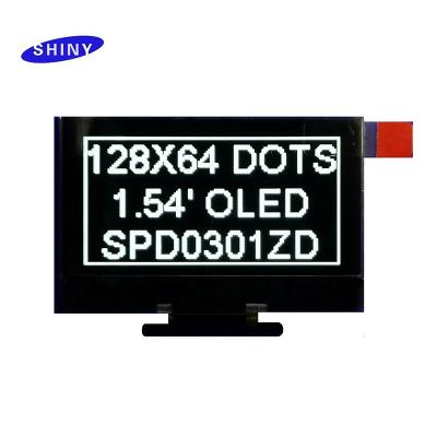 China Mini OLED Show 1.54 Inch Monochrome OLED Screen LCD Display 126x64 1.54 Inch Factory Price for sale