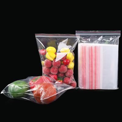 China Recyclable Resealable Poly Garment Package Small Clear Mini Zip Lock Food Packaging Bag Plastic Single Zip Seal Bags Garment Bag for sale