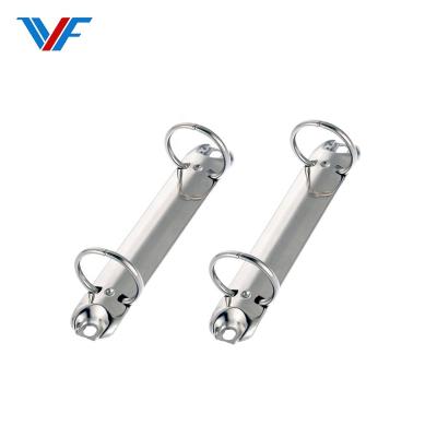 China Metal Heated 2 Ring Binder Clips Mechanism Parts Professional Multi Aluminum Folder 2 Hole Ring Mechanism for sale