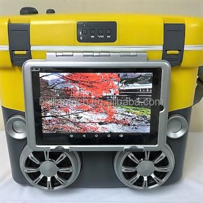 China American Food Beer Can Style Cooler Box with Wireless Speaker and Tablet Holder for sale