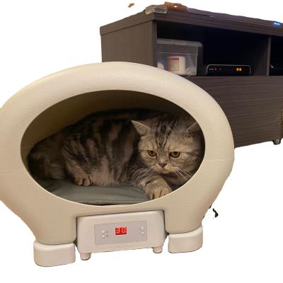 China Luxury Indoor Pet House Bed Cooling Heated Interior For Kitty Keep Your Pet In Warm Even During Winter And Cooler In Summer for sale