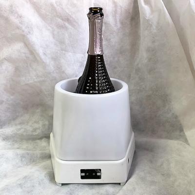 China Wine Soft Drink Ice Beer Fridge Cooling and Heating Wireless Speaker and Color Changing Light for sale