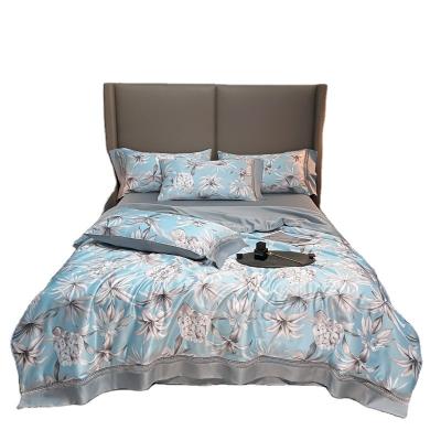 China Stylish Tencel Modal Sheet Pillowcase Set with Embroidered Duvet Cover and Pillowcases for sale