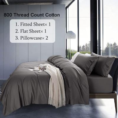 China Bedroom Cooling Sheets Sets 100% Pure Egyptian Cotton 800 Thread Count Sateen Weave for sale