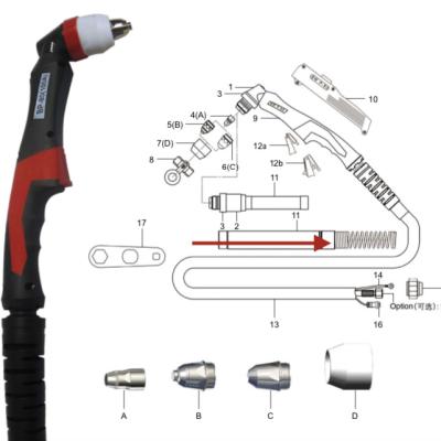 China Plasma Cutting Plasma Torch Consumables Beak for sale