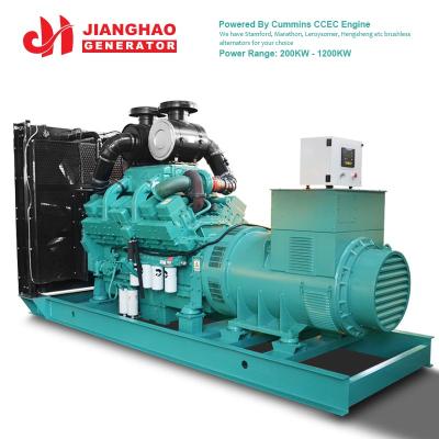 China Factory 1250kva with Cummins KTA38 1mw engine power diesel generator 1000kw diesel generator for sale