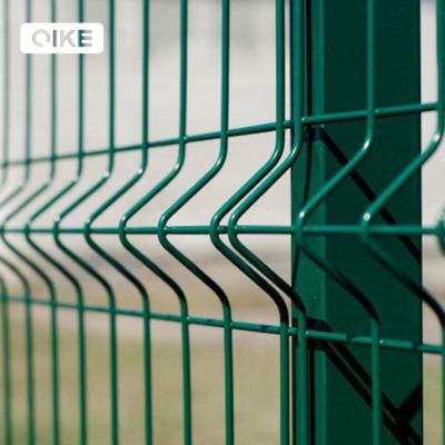 China Easily Assembled powder coated fence panels perimeter Metal wire mesh fence For Boundary outdoor garden 3d welded  V Mesh Fencing for sale