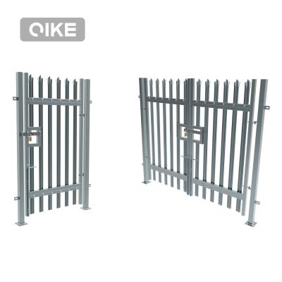 China Easily Assembled Heavy duty w palisade fence triple spikes palisade fences palisade fence gate for sale