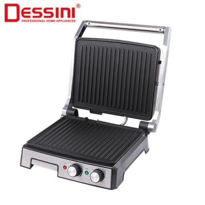 China High Quality Household DESSINI Stainless Steel Oil Tray Electric Contact Panini Sandwich Press Grill for sale