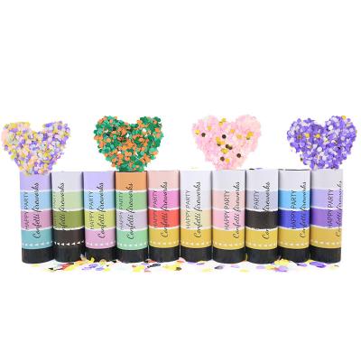 China Party Safe Paper Fireworks Hand-Twisted Firework Spray Tube For Graduation Opening Celebration Holiday Wedding Birthday Party Supplies for sale