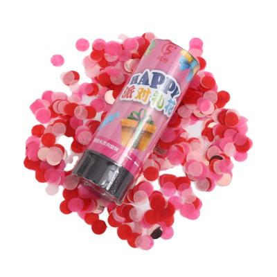 China Hand-screw gun spray flower tube customization hand-held children's birthday mini small hand-held tube children's wedding party salute party for sale