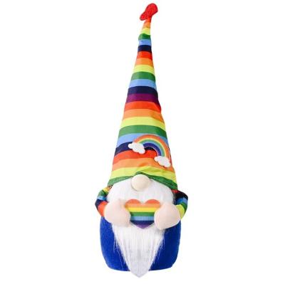 China Colorful Dwarf Elf Rudolph Dwarf Faceless Doll DIY Rainbow Doll Mother's Day Gift for sale