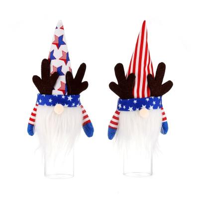 China DIY Independence Day Patriotic Gnome with Patriotic Doll Light Decorations and Veterans Day Figurine for 4th of July Gift Hot for sale