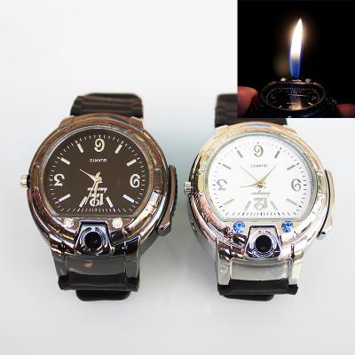 China Safety Watch Lighter With Strap Open Flame Cigarette Butane Gas Lighter for sale