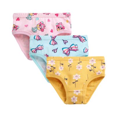 China 3pcs Package Breathable Cotton Toddler Girl Underwear Comfort Panties For Kids for sale