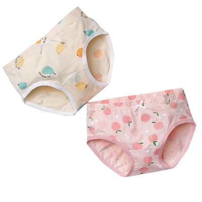 China 2pcs Box Breathable Cotton Soft Breathable Underwear Brief Cute Packing Girl Teen Panties for sale