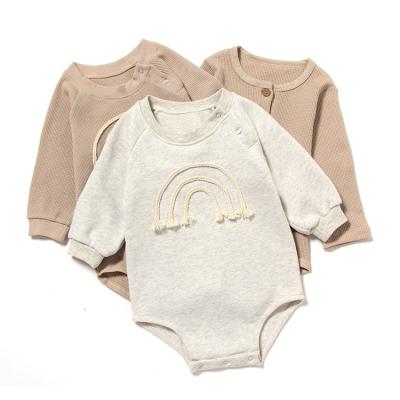 China Newborn Baby Anti-Shrink Sleeveless Cotton Jumpsuits Newborn Baby Girl Romper Summer Canvas Overalls for sale