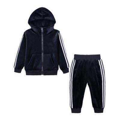 China New Design Fashion Comfortable Winter Cotton Two Piece Amazon Sports Fabric Boy Kids Set Fabrics for sale