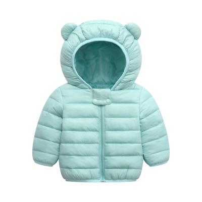 China Cute Anti-wrinkle Spring Babies Light Up Candy Color Hooded Coat Toddler Boys Jackets With Ear for sale