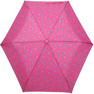 China Super Mini Supermini 5 fold Umbrella 19inch Strong Aluminium Ribs For Women Portable Travel Umbrella With Waterproof Case moq100 wholesale for sale